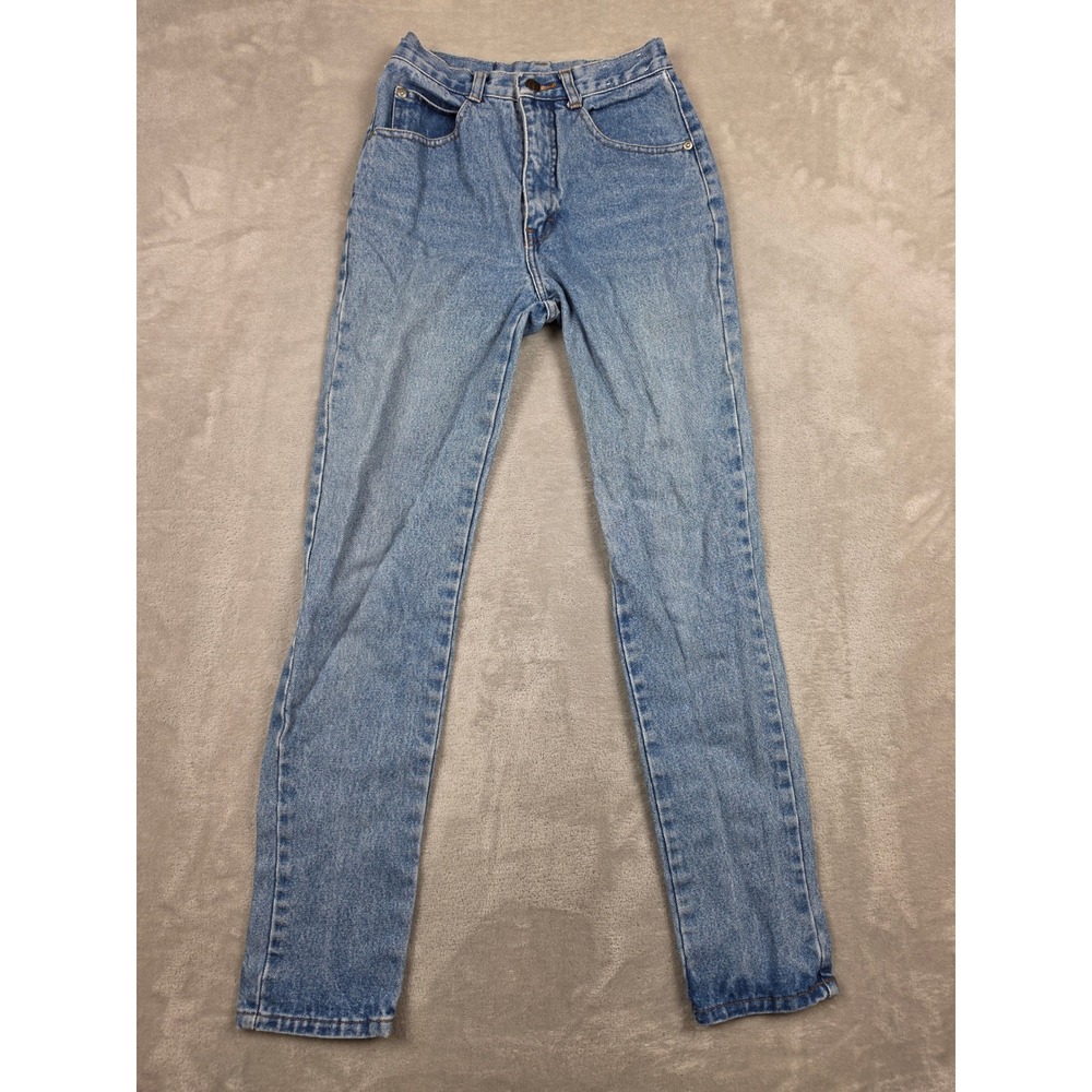 Vintage Jordache Jeans‎ Juniors Size 5 Blue Slim Straight Leg Denim Cowgirl